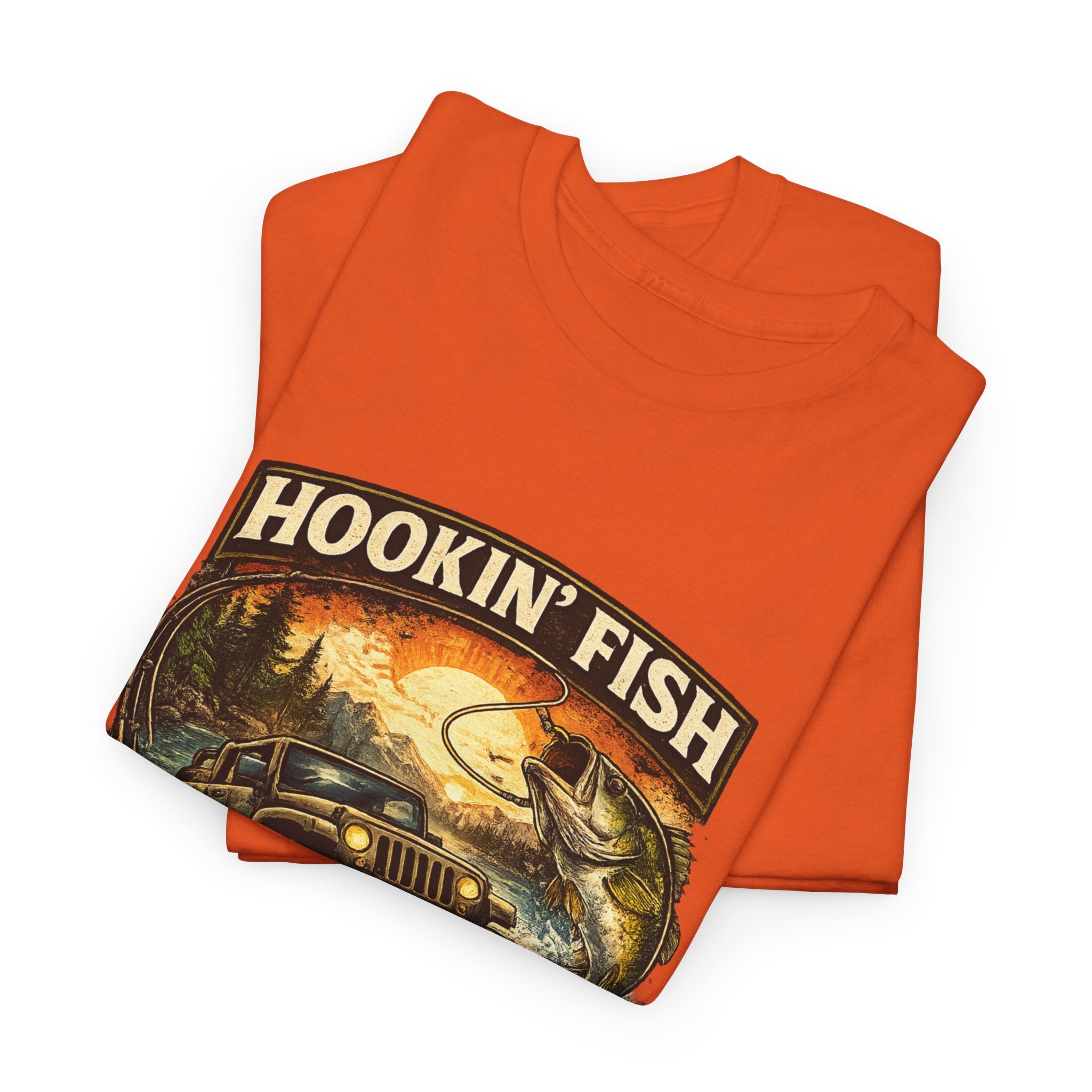 Hookin' Fish Adventure T-Shirt — Live the Adventure Fishing Tee