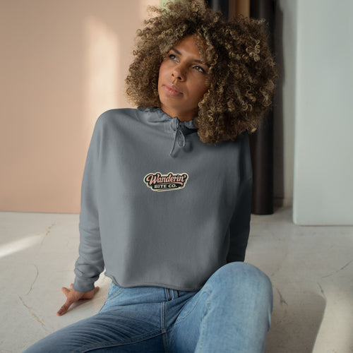 Crop Hoodie — Wanderlit Mountain Scene Cropped Hoodie